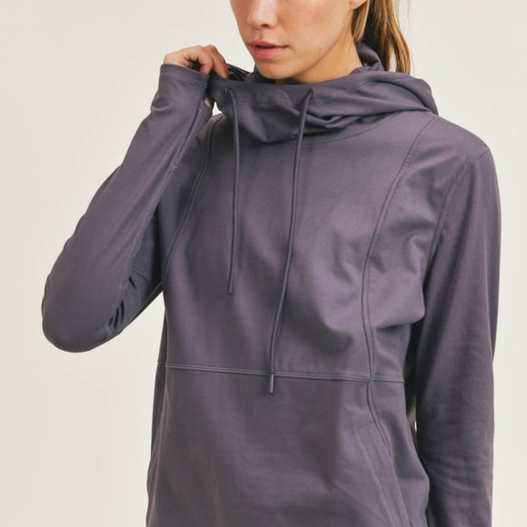 Mono B Tops - MONO B High Arcane Hooded Sweatshirt
